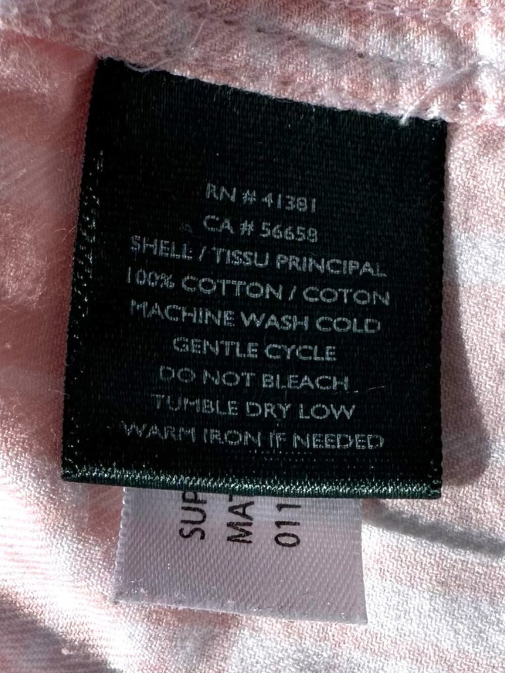 Lauren Ralph Lauren Pink Plaid Button Up Shirt XL Cotton Convertible Roll Tab - Picture 5 of 9